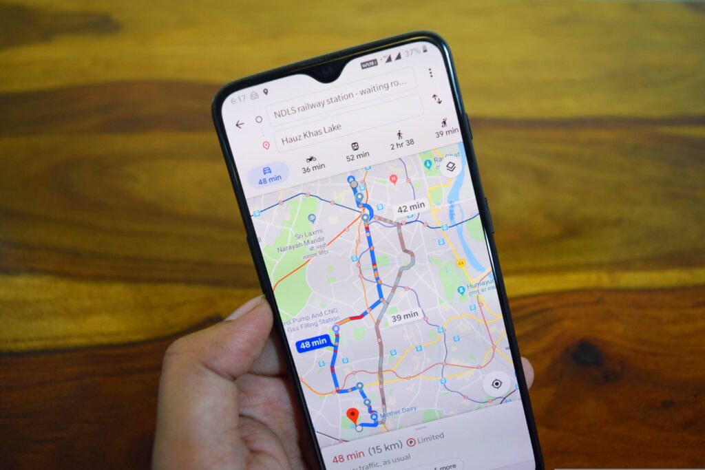 google map で調べる