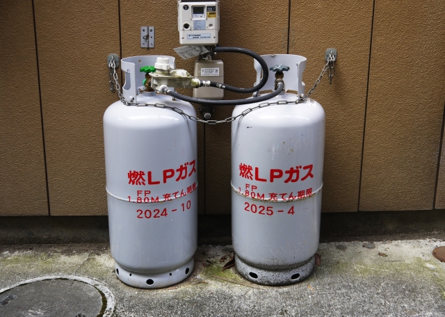プロパンガスを設置した住宅