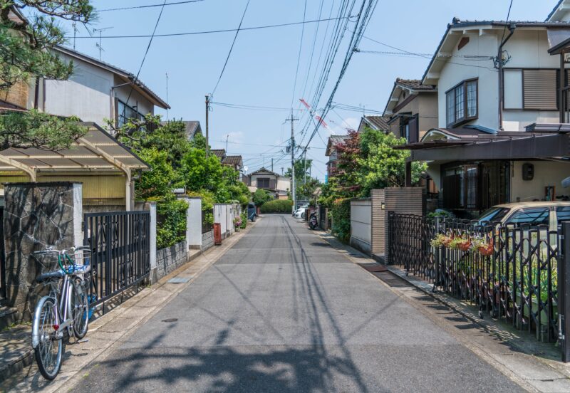 日本の住宅地の風景